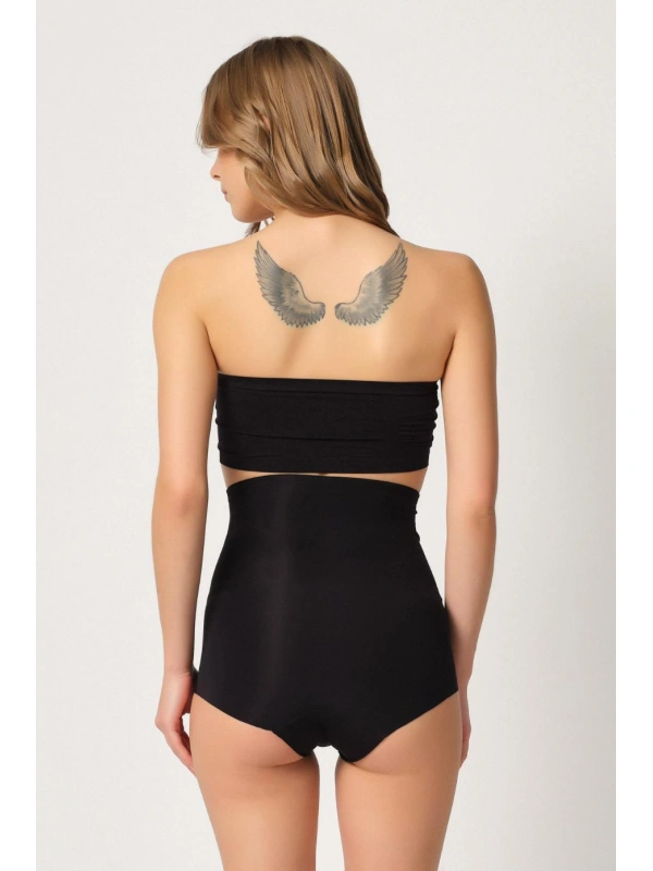 Siyah Mı Emay 2920 Yüksek Bel Karın Desteklı Slip Lazer Korse