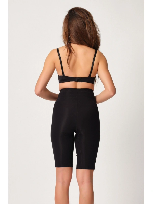 Siyah Mı Emay 2923 Yüksek Bel Karyokalı Paçalı Lazer Korse