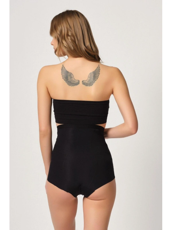 Siyah Mı Emay 2931 Karın Balen Destekli Slip Lazer Korse