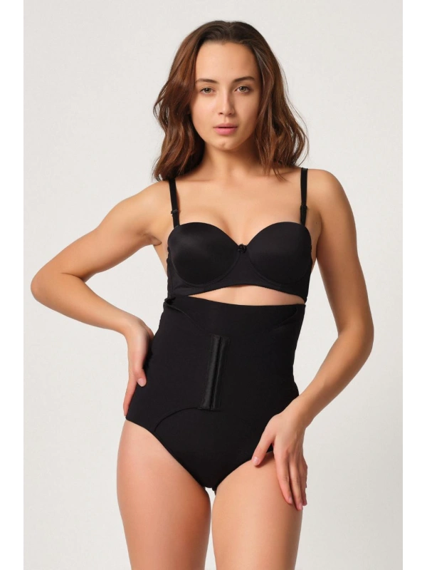 Siyah Mı Emay 2932 Double Karın Agraf Destekli Slip Lazer Korse
