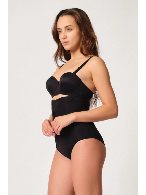 Siyah Mı Emay 2932 Double Karın Agraf Destekli Slip Lazer Korse