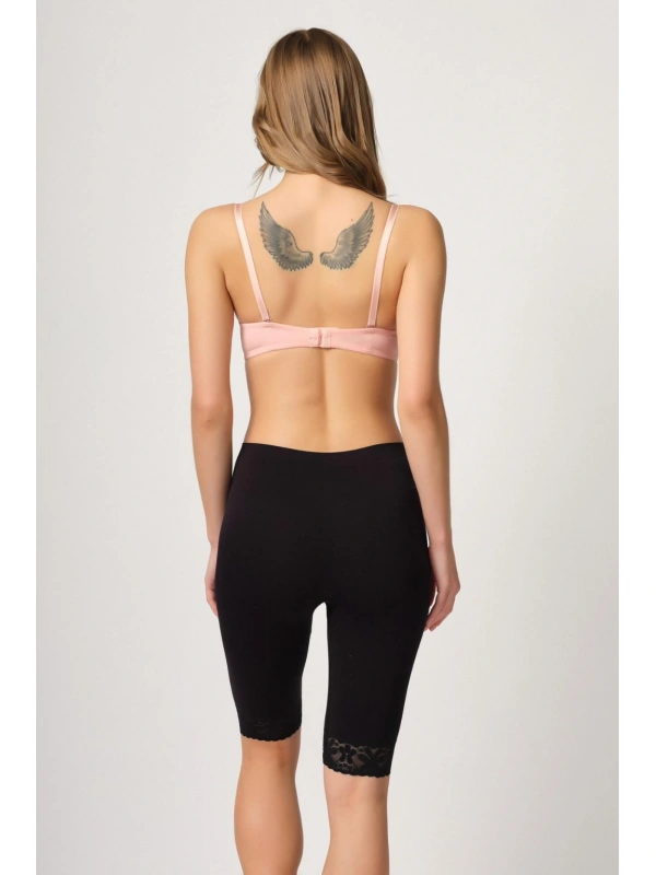 Siyah Mı Emay 3004 Soft Uzun Paça Dantel Boxer