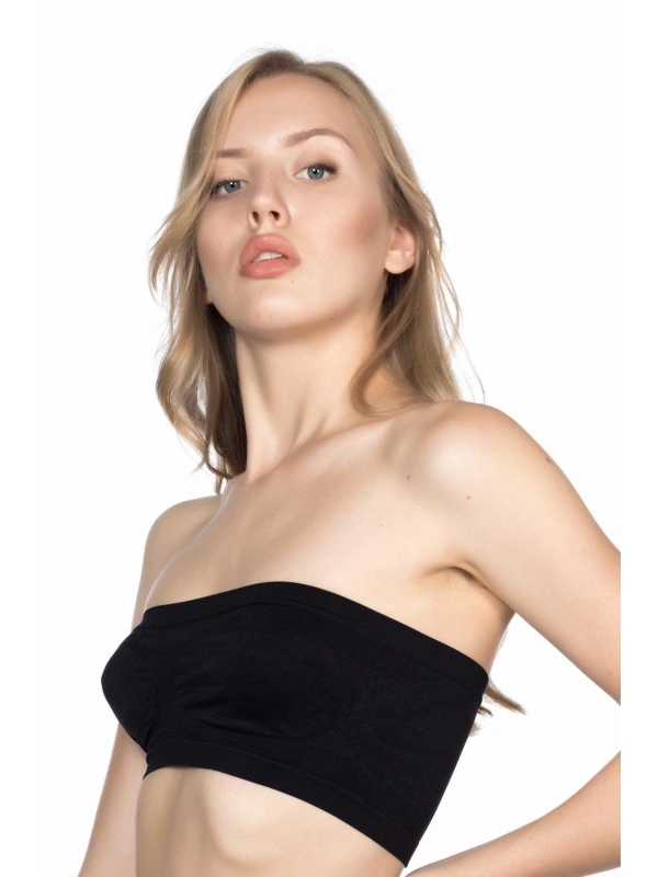 Siyah Mı Emay 4002 Soft Straplez Büstiyer
