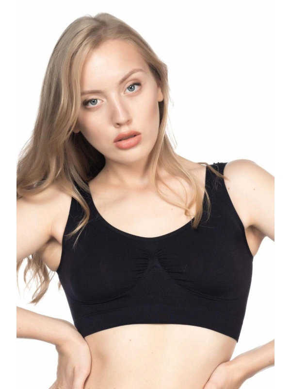 Siyah Mı Emay 4005 Soft Kalın Askı Büstiyer