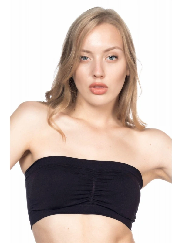 Siyah Mı Emay 4022 Pedli Straplez Korse