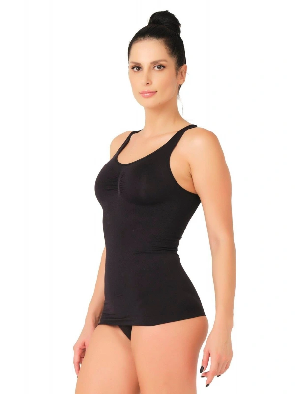 Siyah Mı Emay 5015 Kalın Askılı Atlet Korse