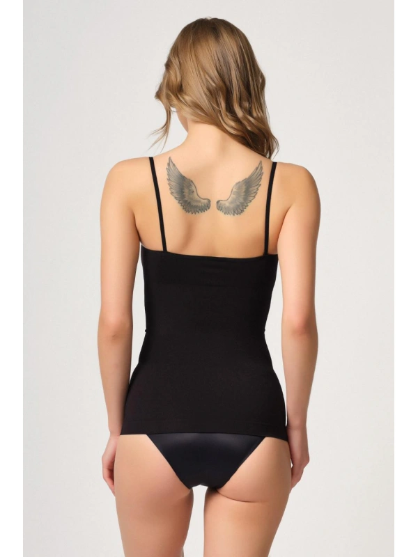 Siyah Mı Emay 5020 İnce Askılı Atlet Korse