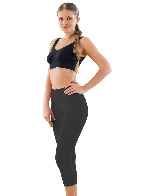 Siyah Mı Emay 7600 Likralı Kapri Tayt