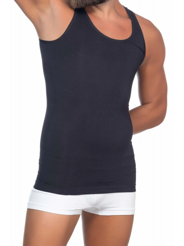 Siyah Mı Emay  E1002 U Yaka Erkek Korse Atlet