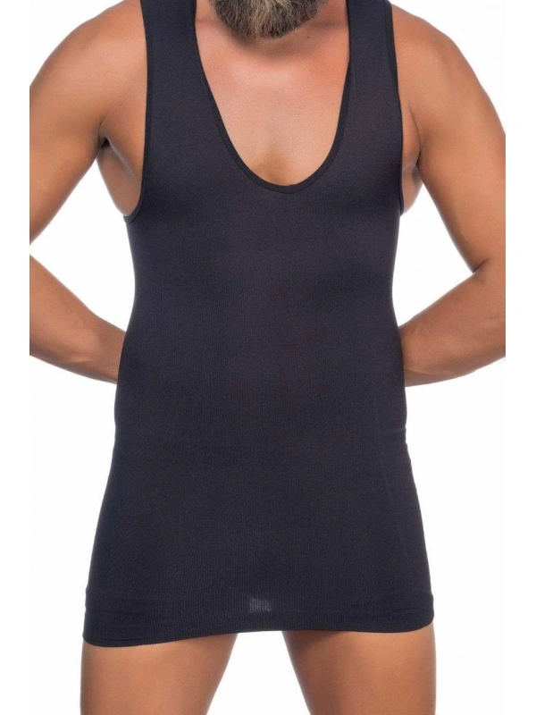 Siyah Mı Emay E1003 V Yaka Erkek Korse Atlet