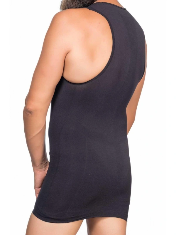 Siyah Mı Emay E1003 V Yaka Erkek Korse Atlet