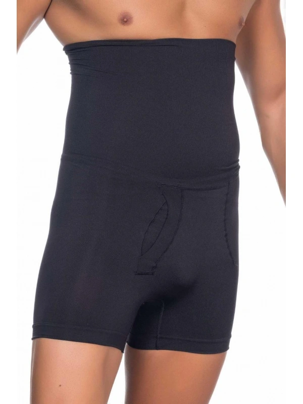 Siyah Mı Emay E1005 Erkek Yüksek Bel Double Boxer Korse