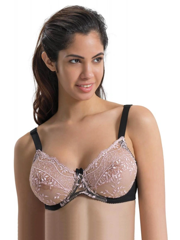Siyah-pembe Mı Emay 148 D Balenli Toparlayıcı Sütyen