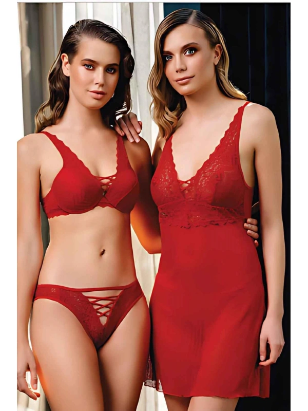 Sütyen Külot Kombinezon Takım Kadın 1200