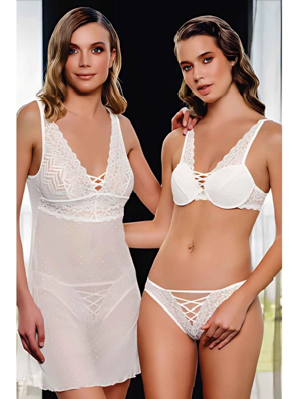 Sütyen Külot Kombinezon Takım Kadın 1200