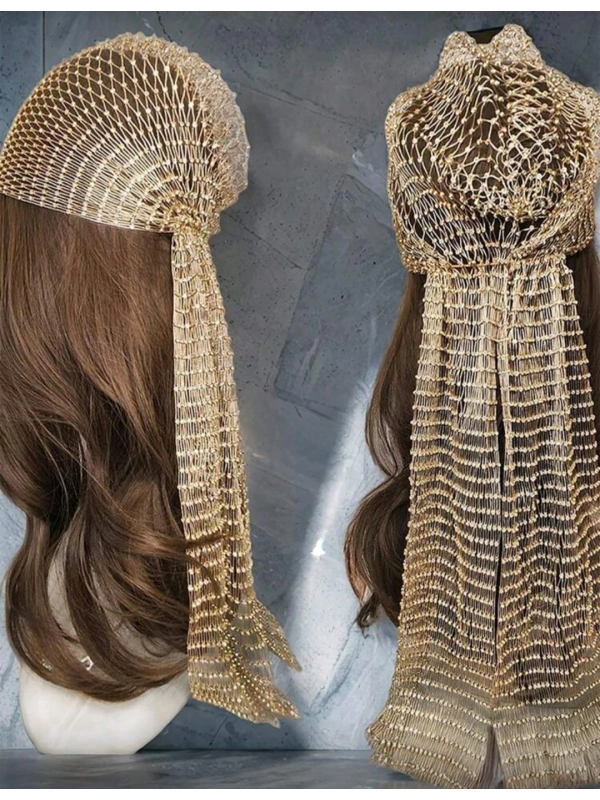 Taşlı Kafa Aksesuarı Kristal Bandana