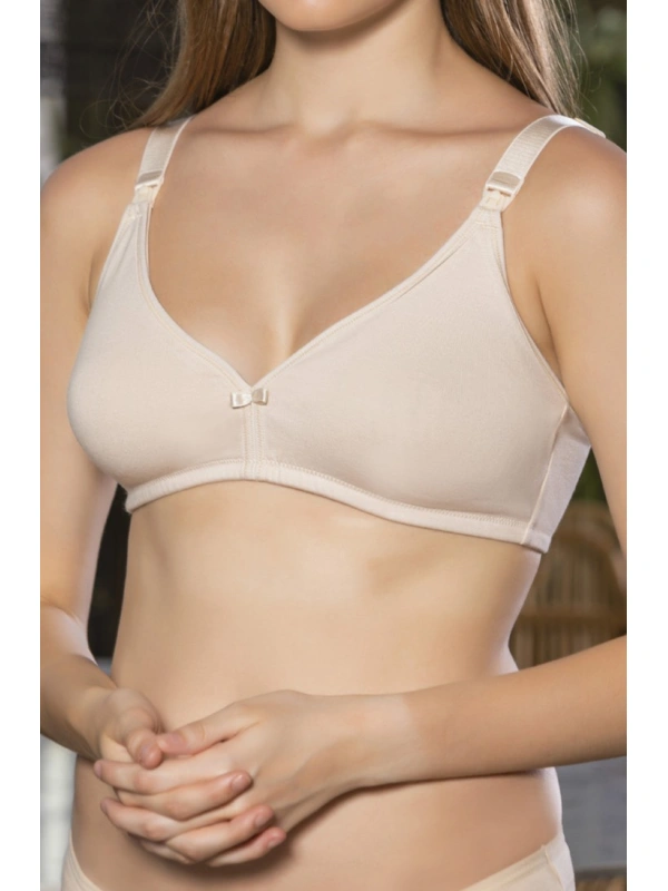 Ten Anne İçin Konforlu Emzirme Sütyeni,pamuklutelsiz,süngersiz, Mom Bra