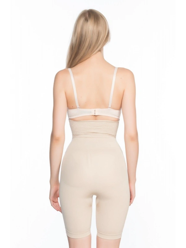 Ten Mı Emay 2074 Yüksek Bel Desenli Double Uzun Paça Korse