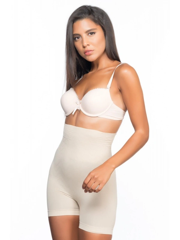 Ten Mı Emay 2075 Yüksek Bel Desenli Double Kısa Paça Korse