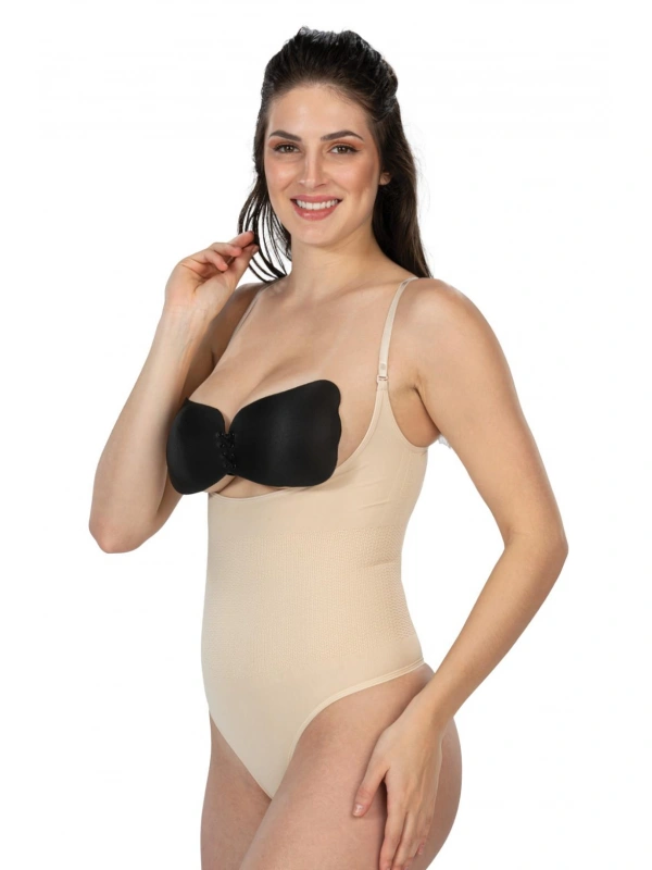 Ten Mı Emay 2076 Göğüsü Açık String Body Korse