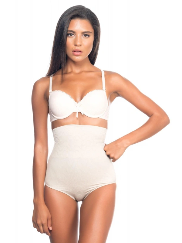 Ten Mı Emay 2079 Yüksek Bel Desenli Double Slip Korse