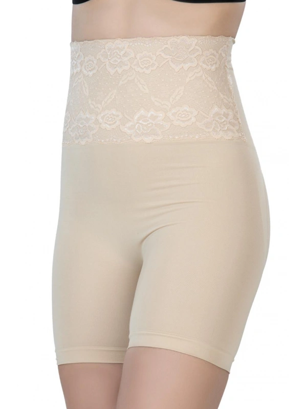 Ten Mı Emay 2091 Önü Dantelli Yüksek Bel Boxer Korse