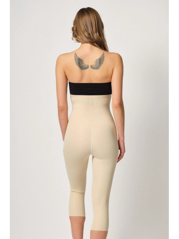 Ten Mı Emay 2868 Fermuarlı Kapri Tayt Lazer Korse