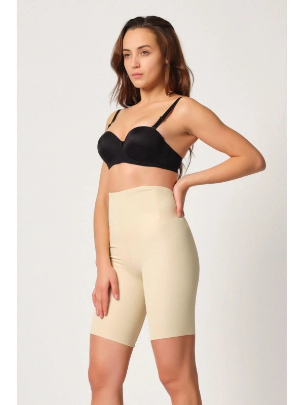 Ten Mı Emay 2927 Bel Dekolteli Balenli Paçalı Lazer Korse