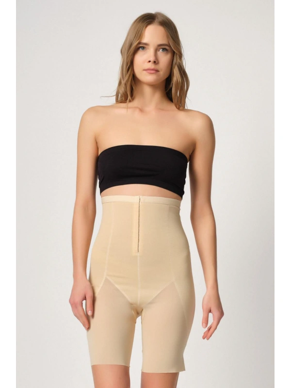 Ten Mı Emay 2928 Ön Agraflı Tül Paçalı Lazer Korse