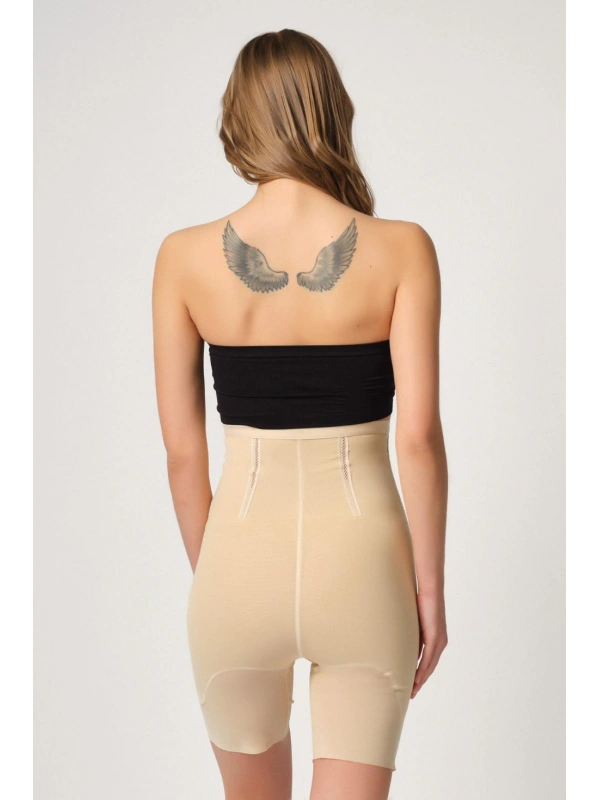 Ten Mı Emay 2928 Ön Agraflı Tül Paçalı Lazer Korse