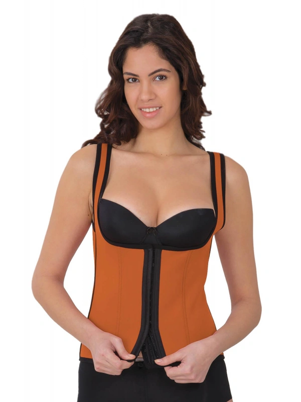 Turuncu Mı 9173 Agraflı Göğsü Açık Atlet Korse