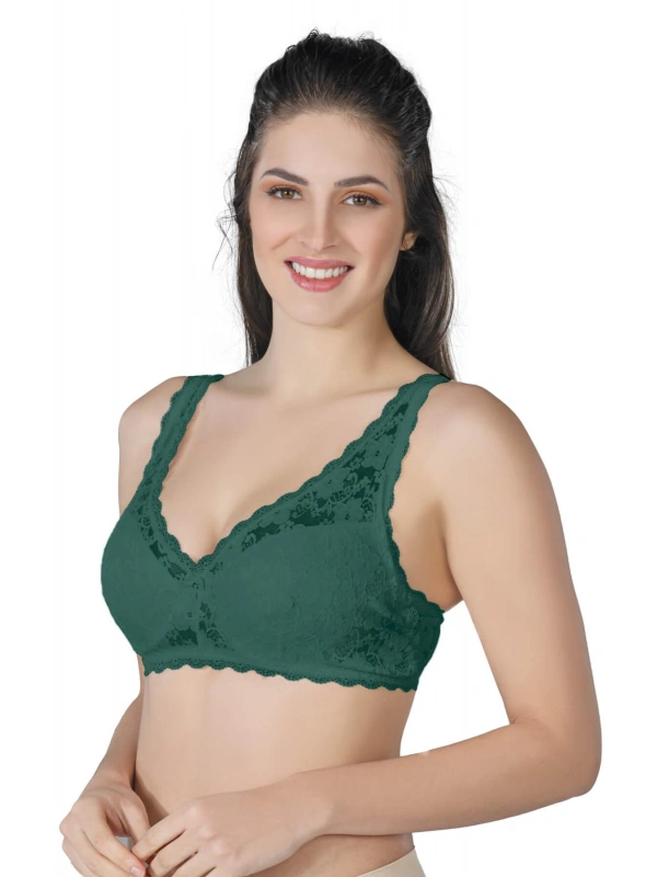 Yeşil Mı Emay 188 C Pedli Dantelli Telli Toparlayıcı Sütyen