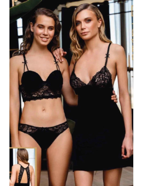 1312 Büşra Sütyen Külot Kombinezon Takım Kadın