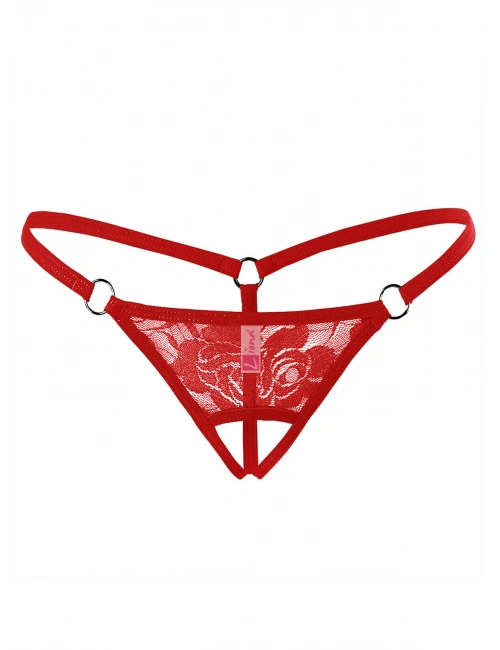 Ağı Açık Dantelli Büyük Beden  G String