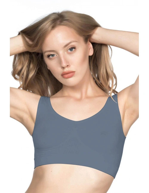 Antrasit Mı Emay 4005 Soft Kalın Askı Büstiyer