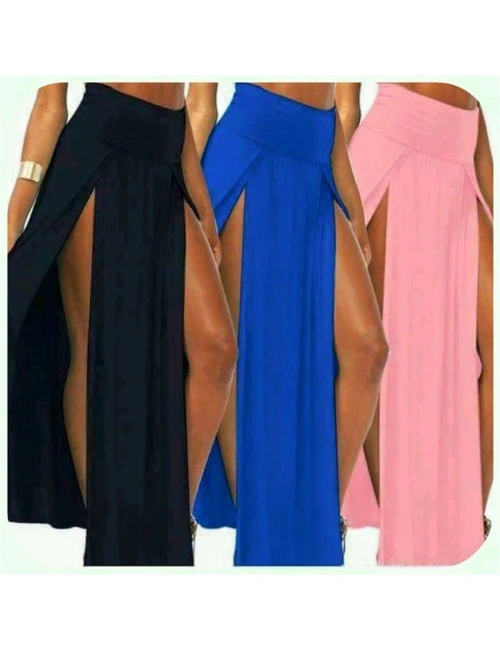 B101055 Uzun Derin Yırbrfaçlı Etek