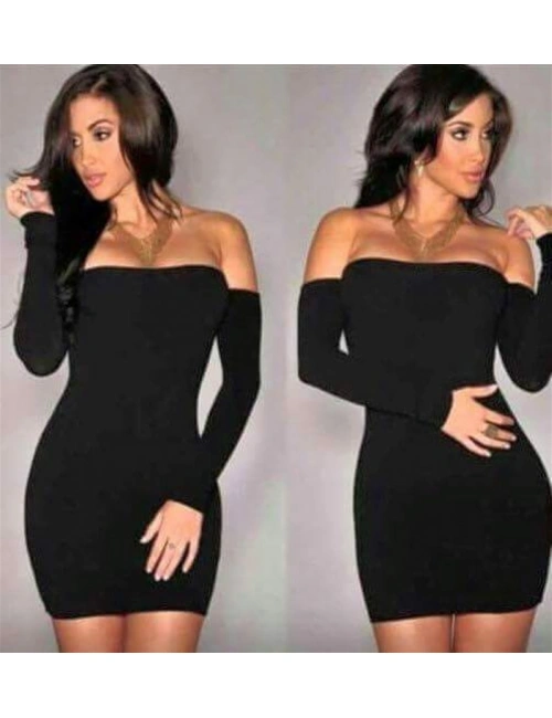 B101190 Eldivenli Straplez Mini Elbise