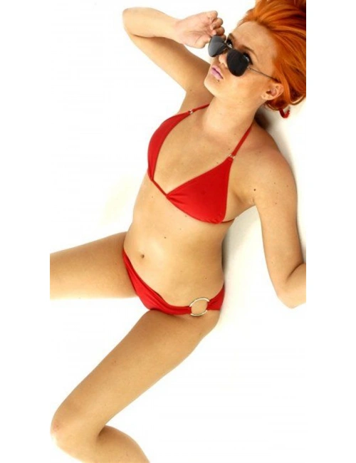 B120606 Ateş Kırmızısı Bikini Takım