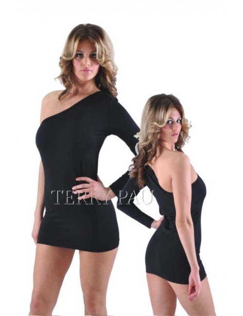 B120614 Asimetrik Kesim Elbise