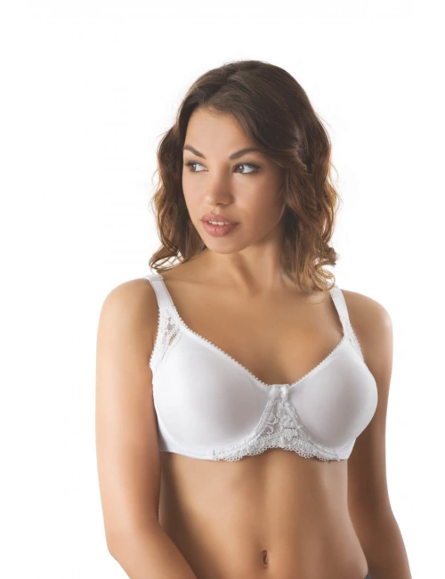 Beyaz Mı Emay 164 C Balenli Dantelli Sütyen