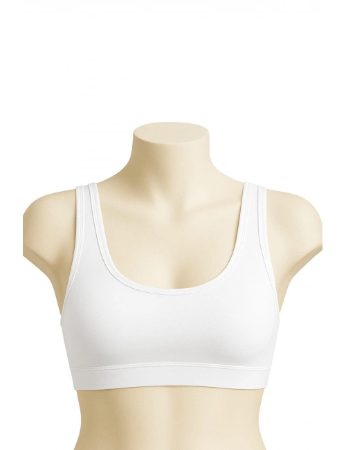 Beyaz Mı Emay 1817 6'lı Pedli Sporcu Sütyen
