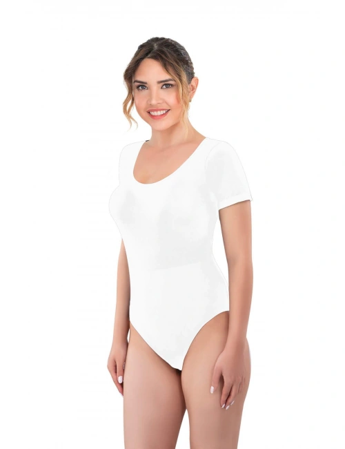 Beyaz Mı Emay 1926 Soft Yarım Kollu Body