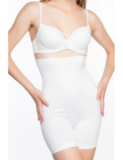 Beyaz Mı Emay 2063 Popo Açık Paçalı Korse