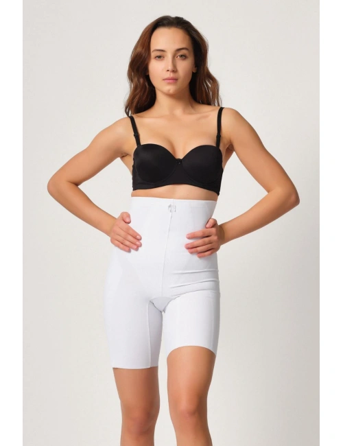 Beyaz Mı Emay 2814 Double Yüksek Bel Boxer Lazer Korse