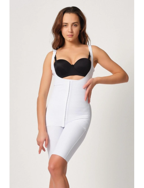 Beyaz Mı Emay 2915 Agraflı Yelek Karyoka Destekli Boy Korse