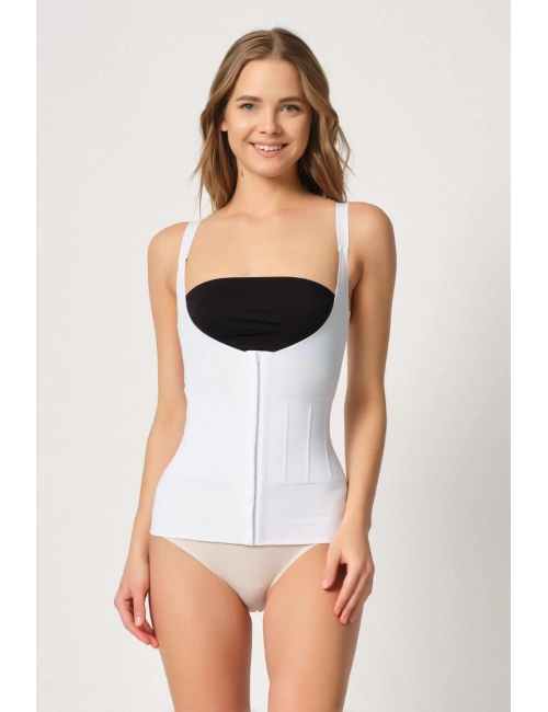 Beyaz Mı Emay 2946 Göğüs Altı Balen Destekli Atlet Korse