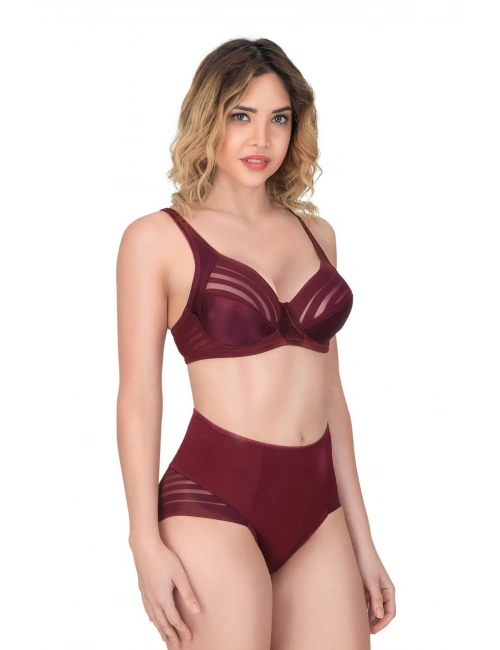 Bordo Mı Emay 177 B Toparlayıcı Sütyen Takım