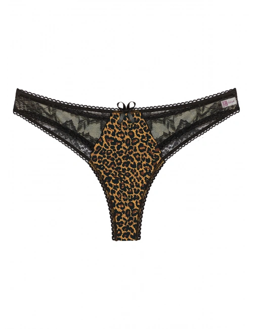 Büyük Beden Leopar Desenli Fantazi G String Bato Külot