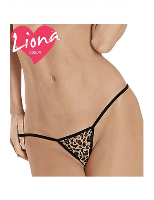 Büyük Beden Leopar Desenli Tanga