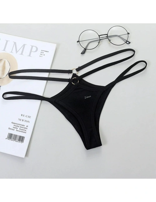 Büyük Beden Siyah  String Bato Külot